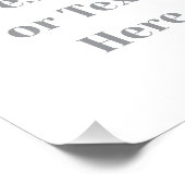 Customizable Your Design or Text Here Personalized Fotodruck (Ecke)