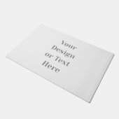 Customizable Your Design or Text Here Personalized Fußmatte (Schrägansicht)