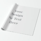 Customizable Your Design or Text Here Personalized Geschenkpapier (Ungerollt)