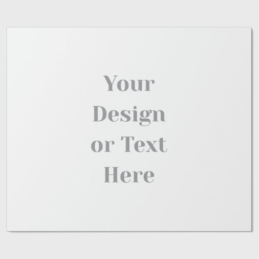 Customizable Your Design or Text Here Personalized Geschenkpapier (Flach)