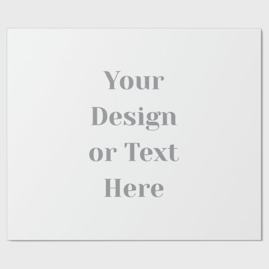 Customizable Your Design or Text Here Personalized Geschenkpapier (Flach)