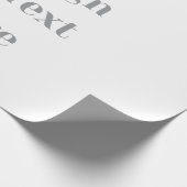 Customizable Your Design or Text Here Personalized Geschenkpapier (Ecke)