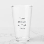 Customizable Your Design or Text Here Personalized Glas (Vorderseite)