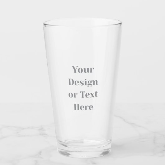 Customizable Your Design or Text Here Personalized Glas (Vorderseite)