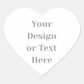 Customizable Your Design or Text Here Personalized Herz-Aufkleber (Vorderseite)