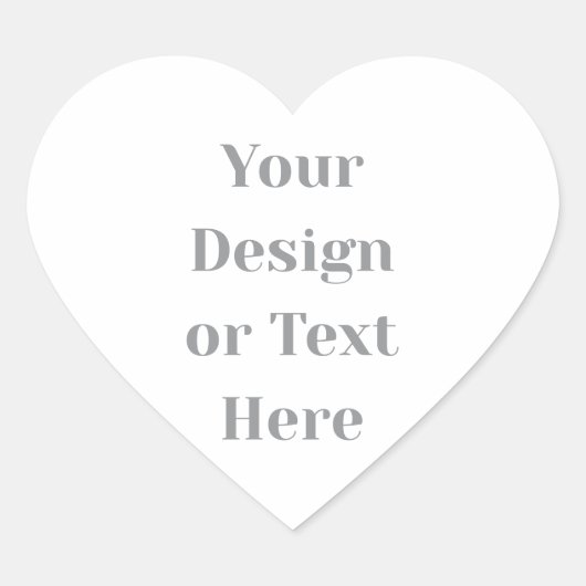 Customizable Your Design or Text Here Personalized Herz-Aufkleber (Vorderseite)