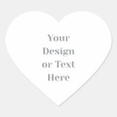 Customizable Your Design or Text Here Personalized Herz-Aufkleber (Vorderseite)