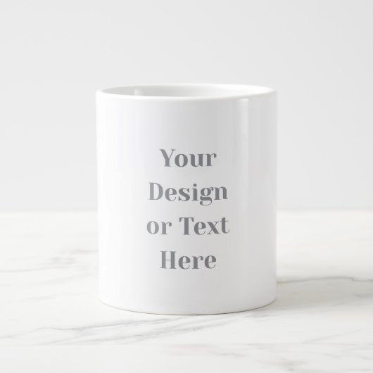 Customizable Your Design or Text Here Personalized Jumbo-Tasse (Vorderseite)