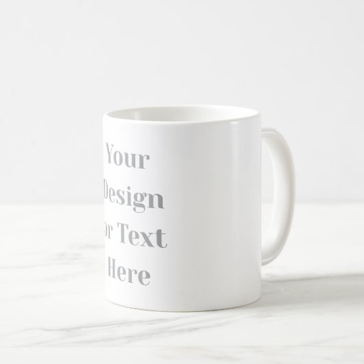Customizable Your Design or Text Here Personalized Kaffeetasse (VorderseiteRechts)