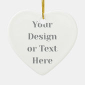 Customizable Your Design or Text Here Personalized Keramik Ornament (Vorne)