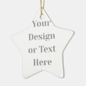 Customizable Your Design or Text Here Personalized Keramik Ornament (Links)