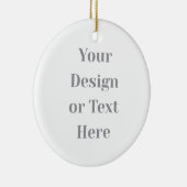 Customizable Your Design or Text Here Personalized Keramik Ornament (Rechts)