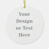 Customizable Your Design or Text Here Personalized Keramik Ornament (Vorne)
