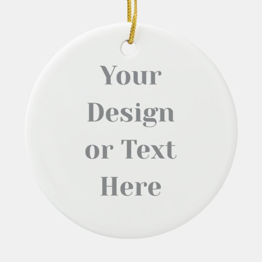 Customizable Your Design or Text Here Personalized Keramik Ornament (Vorne)