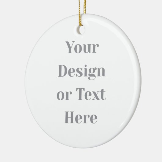 Customizable Your Design or Text Here Personalized Keramik Ornament (Links)