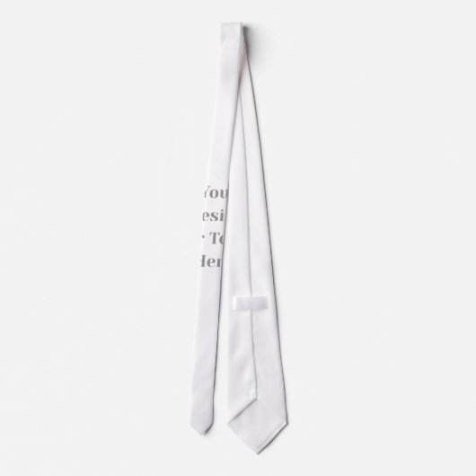 Customizable Your Design or Text Here Personalized Krawatte (Rückseite)