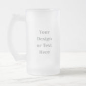 Customizable Your Design or Text Here Personalized Mattglas Bierglas (Links)