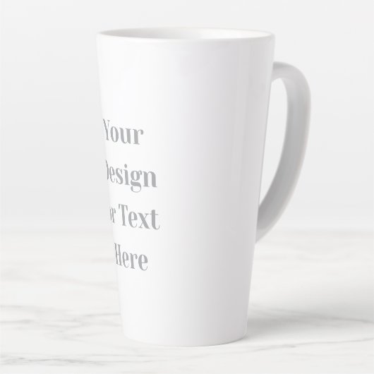 Customizable Your Design or Text Here Personalized Milchtasse (Rechte Ecke)