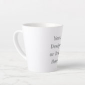 Customizable Your Design or Text Here Personalized Milchtasse (Linke Ecke)