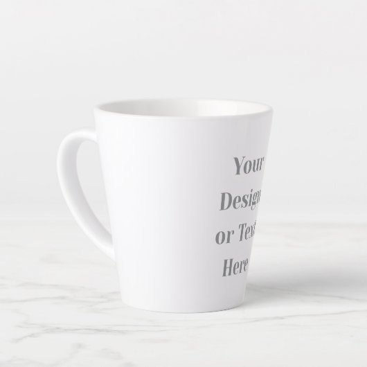 Customizable Your Design or Text Here Personalized Milchtasse (Linke Ecke)