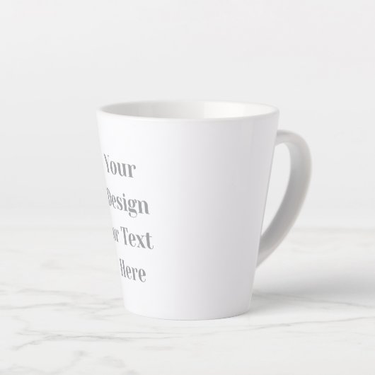 Customizable Your Design or Text Here Personalized Milchtasse (Rechte Ecke)