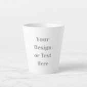 Customizable Your Design or Text Here Personalized Milchtasse (Vorderseite)
