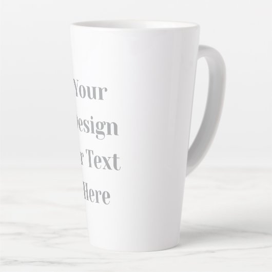 Customizable Your Design or Text Here Personalized Milchtasse (Rechte Ecke)