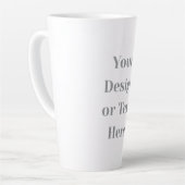 Customizable Your Design or Text Here Personalized Milchtasse (Linke Ecke)