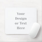 Customizable Your Design or Text Here Personalized Mousepad (Mit Mouse)