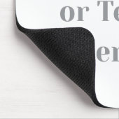 Customizable Your Design or Text Here Personalized Mousepad (Ecke)