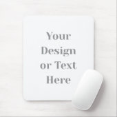 Customizable Your Design or Text Here Personalized Mousepad (Mit Mouse)