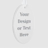 Customizable Your Design or Text Here Personalized Ornament (Vorderseite)