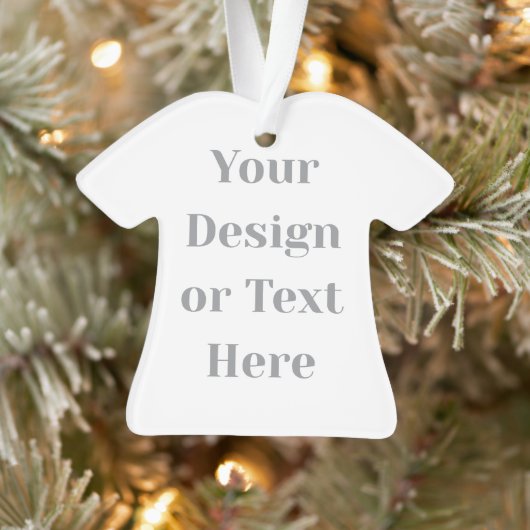 Customizable Your Design or Text Here Personalized Ornament (Baum)