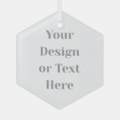 Customizable Your Design or Text Here Personalized Ornament Aus Glas (Vorderseite)