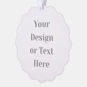 Customizable Your Design or Text Here Personalized Ornament Karte (Links)