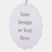 Customizable Your Design or Text Here Personalized Ornament Karte (Links)