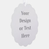 Customizable Your Design or Text Here Personalized Ornament Karte (Rechts)