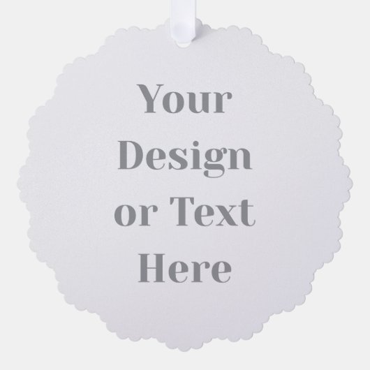 Customizable Your Design or Text Here Personalized Ornament Karte (Vorderseite)