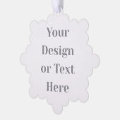 Customizable Your Design or Text Here Personalized Ornament Karte (Linke Ecke)