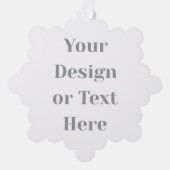 Customizable Your Design or Text Here Personalized Ornament Karte (Vorderseite)