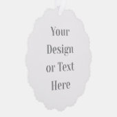 Customizable Your Design or Text Here Personalized Ornament Karte (Rechts)