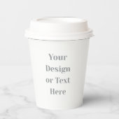Customizable Your Design or Text Here Personalized Pappbecher (Vorderseite)
