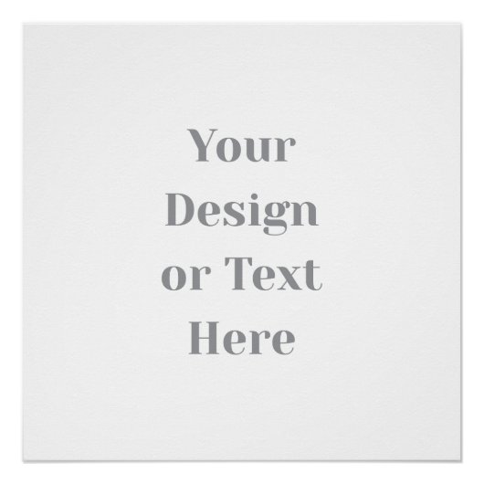Customizable Your Design or Text Here Personalized Poster (Vorderseite)