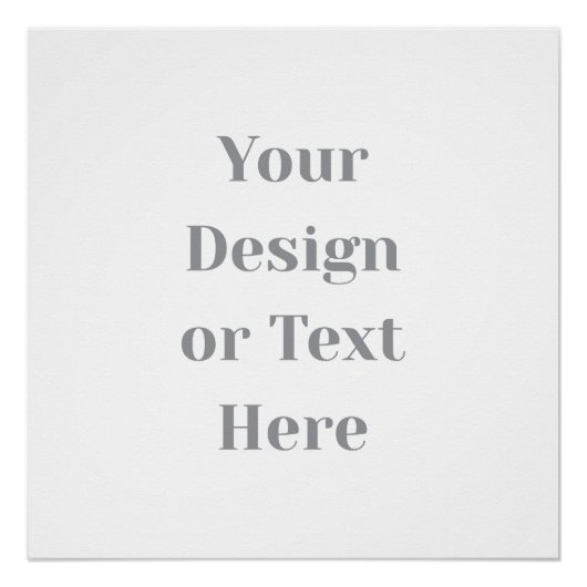 Customizable Your Design or Text Here Personalized Poster (Vorderseite)