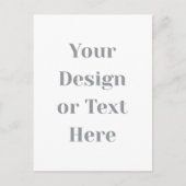 Customizable Your Design or Text Here Personalized Postkarte (Vorderseite)