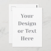 Customizable Your Design or Text Here Personalized Postkarte (Vorne/Hinten)