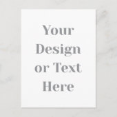 Customizable Your Design or Text Here Personalized Postkarte (Vorderseite)
