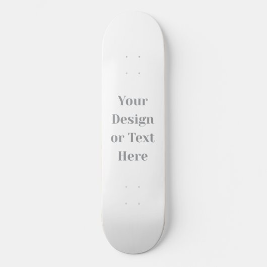 Customizable Your Design or Text Here Personalized Skateboard (Vorderseite)