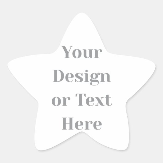 Customizable Your Design or Text Here Personalized Stern-Aufkleber (Vorderseite)