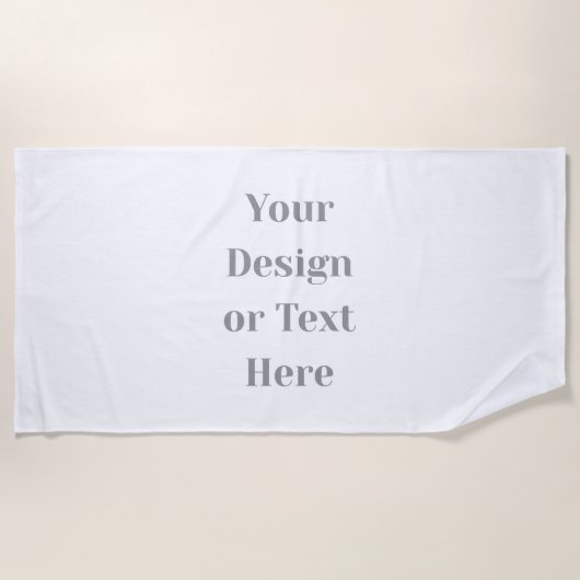 Customizable Your Design or Text Here Personalized Strandtuch (Vorderseite)